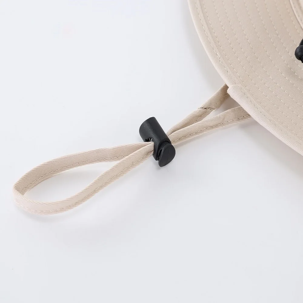 Connectyle Men's Women Boonie Sun Hat Wide Brim Adjustable Breathable Cotton Safari Hat with Strap UV Protection Outdoor Caps - Image 5