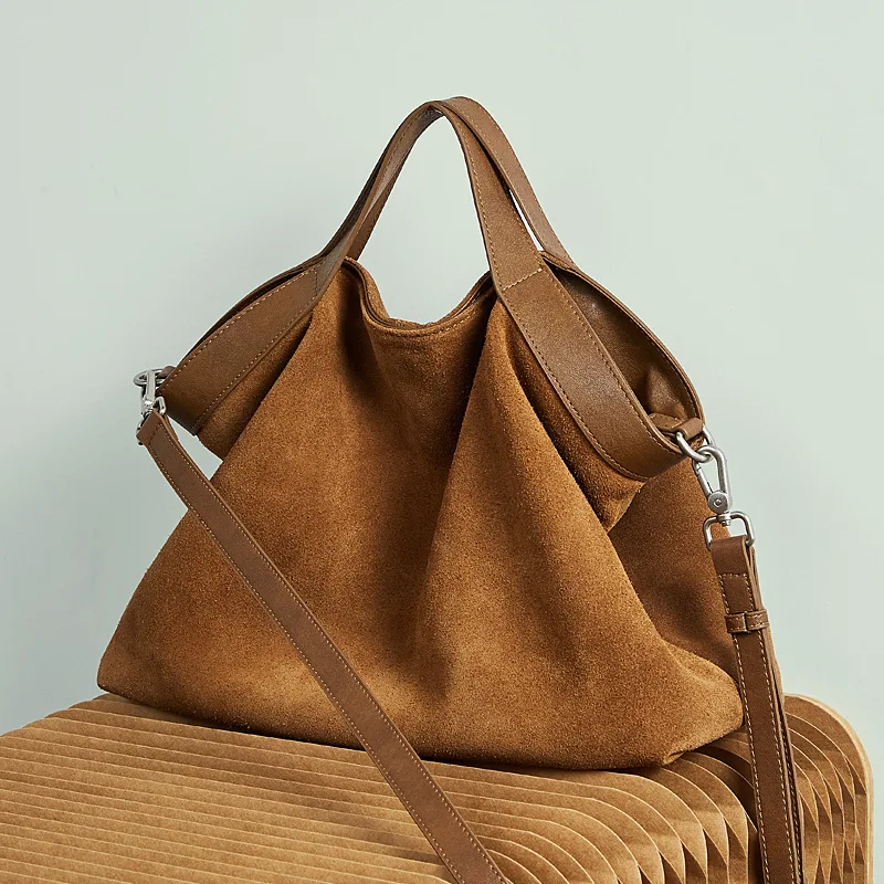 Genuine leather women Handbags Large Capacity female Shoulder Crossbody Bag Fashion Cowhide commuting big totes bolsas - Image 4